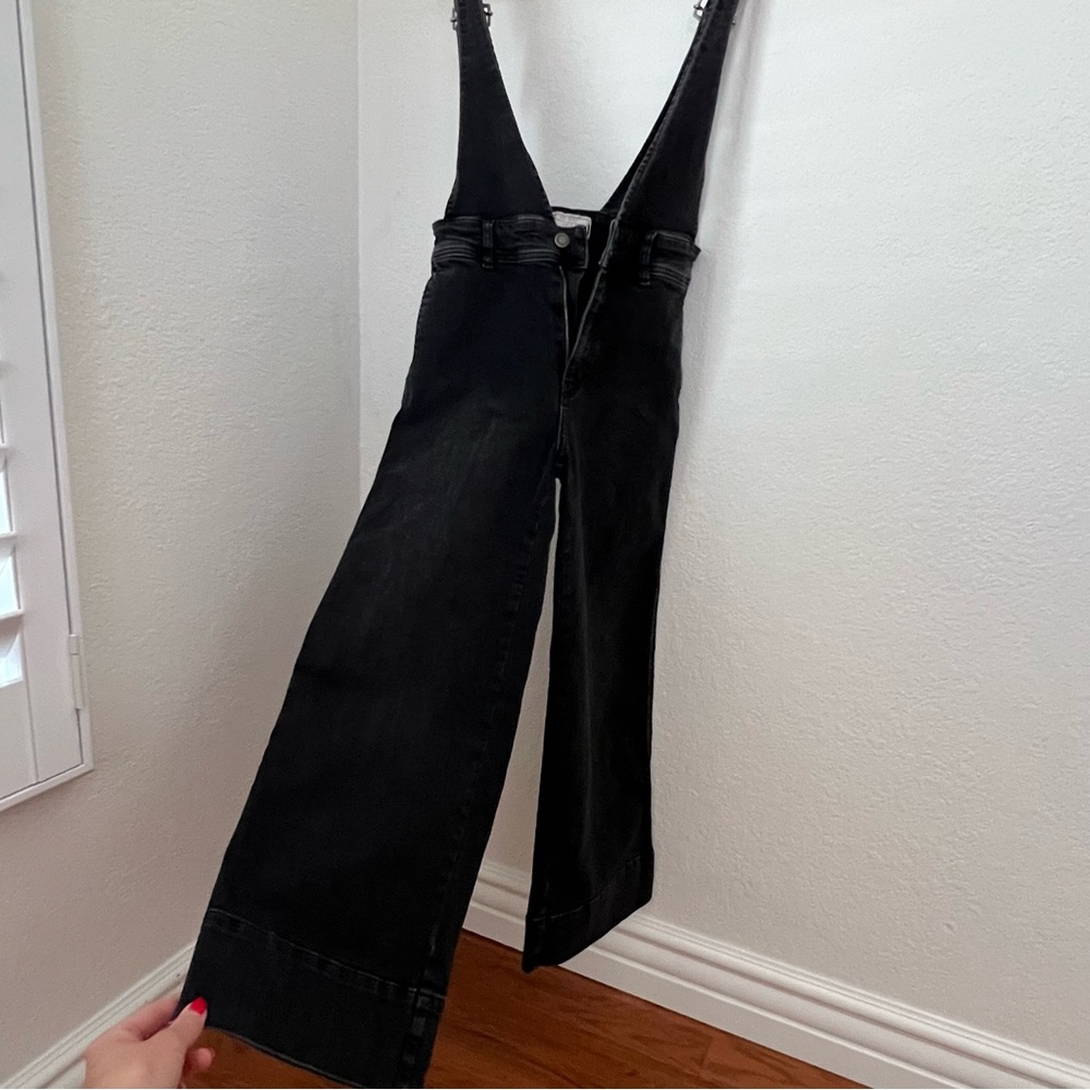 Vintage Free People A line overalls in black